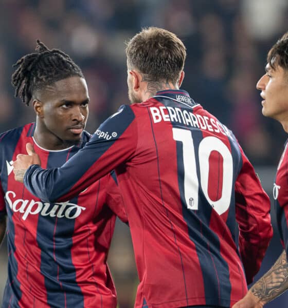 Jonathan Rowe, Federico Bernardeschi e Santiago Castro, verso Bologna-Aston Villa (© Damiano Fiorentini)