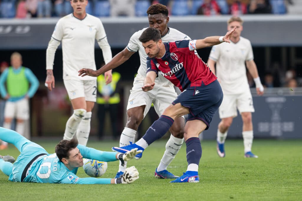 Riccardo Orsolini in Bologna-Lazio 0-2 (© Damiano Fiorentini)