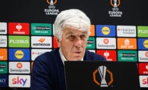 Gianpiero Gasperini alla conferenza stampa pre Bologna-Roma (©As Roma)