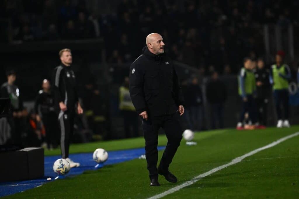 Vincenzo Italiano durante Pisa-Bologna (© Bologna FC 1909)