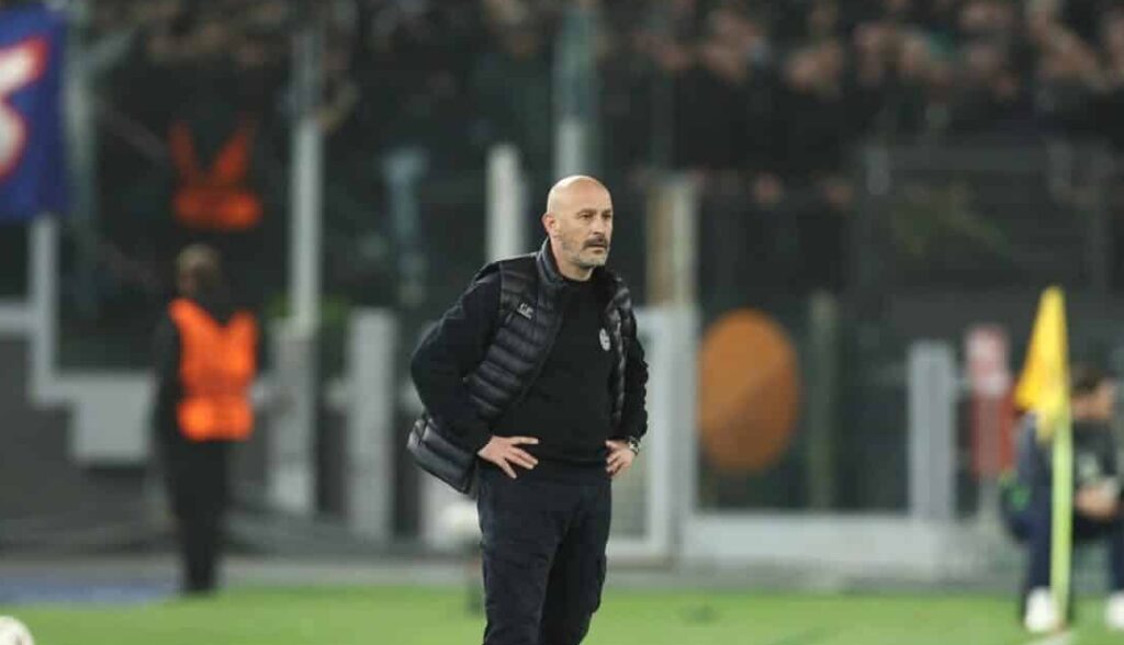 Vincenzo Italiano durante Roma-Bologna (© Bologna FC 1909)