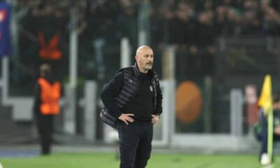 Vincenzo Italiano durante Roma-Bologna (© Bologna FC 1909)