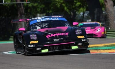 La Porsche #57 di Bankcy e King protagonista nelle qualifiche del GT Italiano a Imola (© ACI Sport)