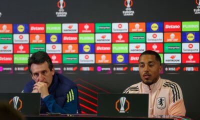 Emery e Tielemans a colloquio coi giornalisti (© Aston Villa)