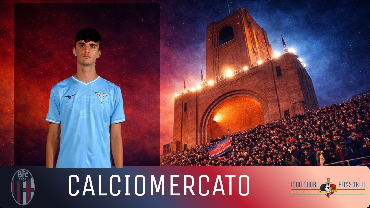 Matteo Zazza con la maglia della Lazio (© 1000 Cuori Rossoblù)