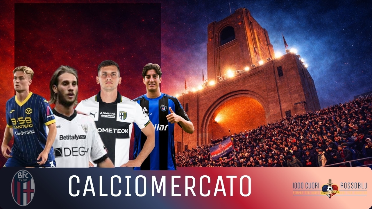 Calciomercato Bologna: Martin Frese, Emanuele Valeri, Antonino Gallo e Samuele Angori (© 1000 Cuori Rossoblù)