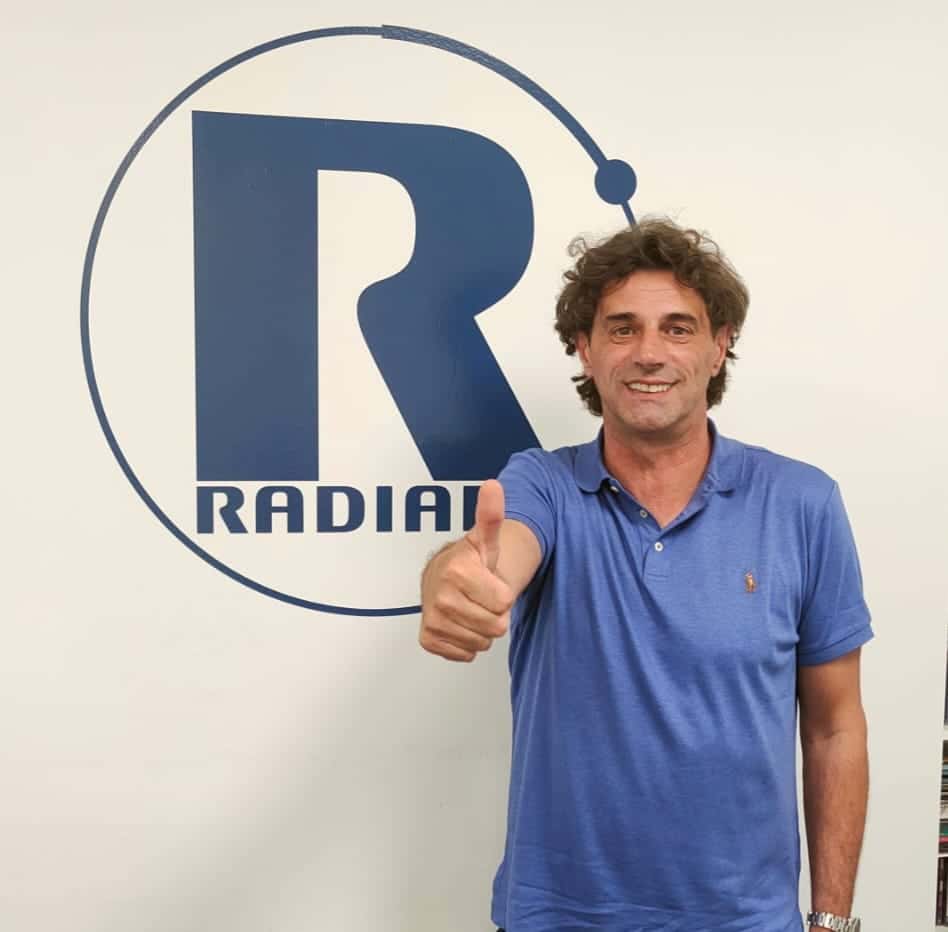 Carlo Nervo negli studi di Radiabo