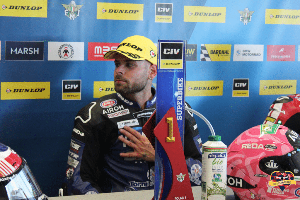 Alessandro Delbianco durante la conferenza stampa