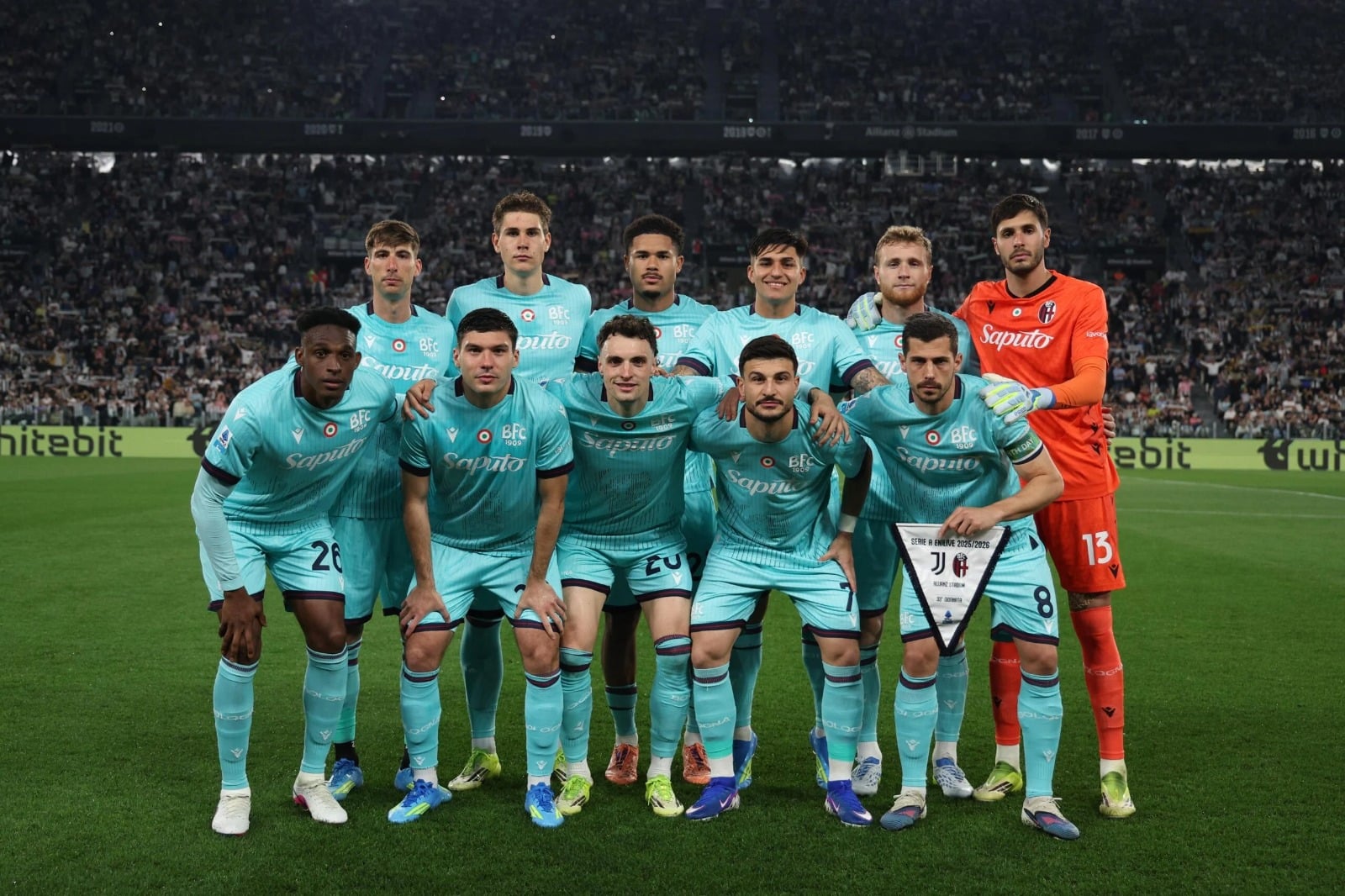 L'11 iniziale in Juventus-Bologna 2-0 (©Bologna FC 1909)