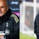 Luciano Spalletti, allenatore della Juventus, e Vincenzo Italiano, allenatore del Bologna