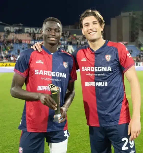 Paul Mendy e Gennaro Borrelli (© Cagliari Calcio)