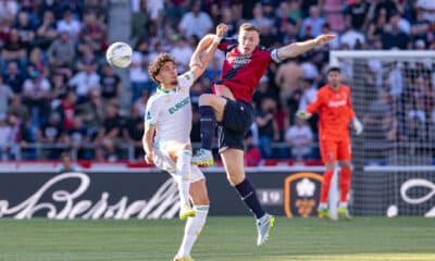 Lewis Ferguson a contrasto durante Bologna-Roma (© Damiano Fiorentini x 1000cuorirossoblu)