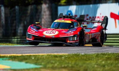 La Ferrari #50 in azione a Imola