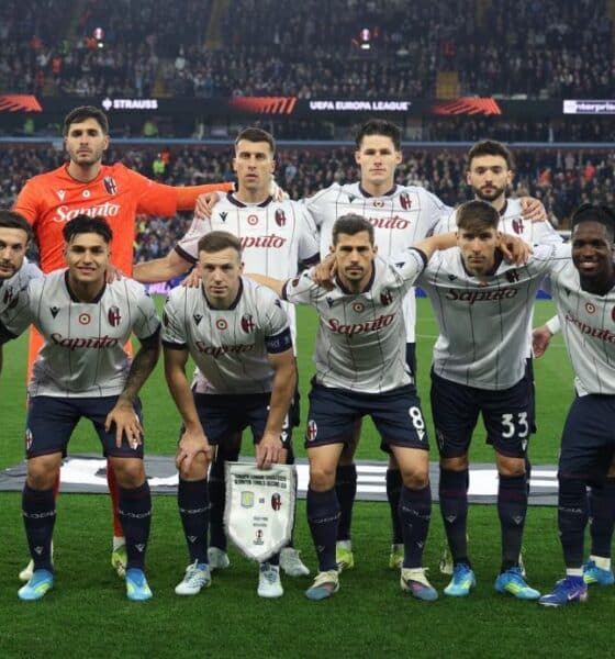 La formazione rossoblù titolare per Aston Villa-Bologna (© Bologna FC 1909)