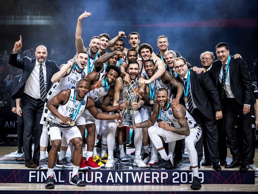Virtus Pallacanestro Settantatreesima puntata. Trionfo Virtus in Champions League.