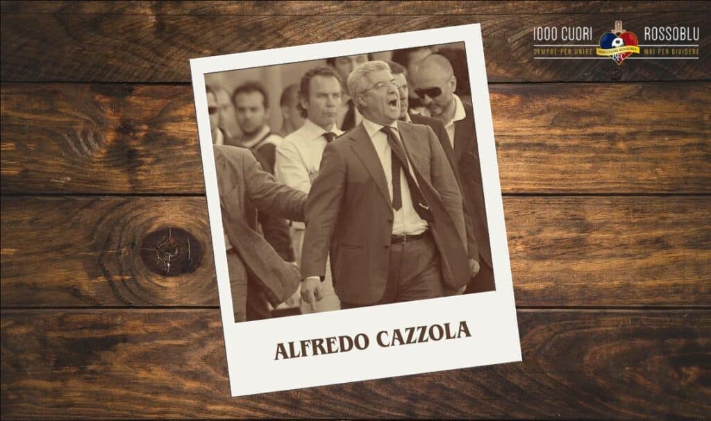 Alfredo Cazzola, allora Presidente del Bologna