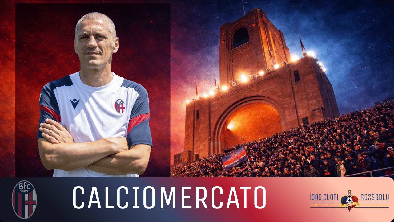 L'allenatore del Bologna Primavera Stefano Morrone, target di calciomercato di alcuni club di Serie C (©1000 Cuori Rossoblù)