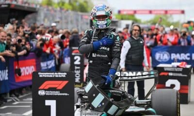 Kimi Antonelli dopo la vittoria nel GP del Canada (© mercedesamgf1.com)