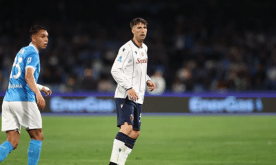 Juan Miranda in Napoli-Bologna (2-3) (© Bologna FC 1909)