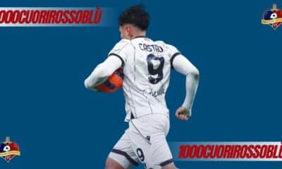 Santiago Castro, in gol in Inter-Bologna 3-1 (©1000cuorirossoblù)