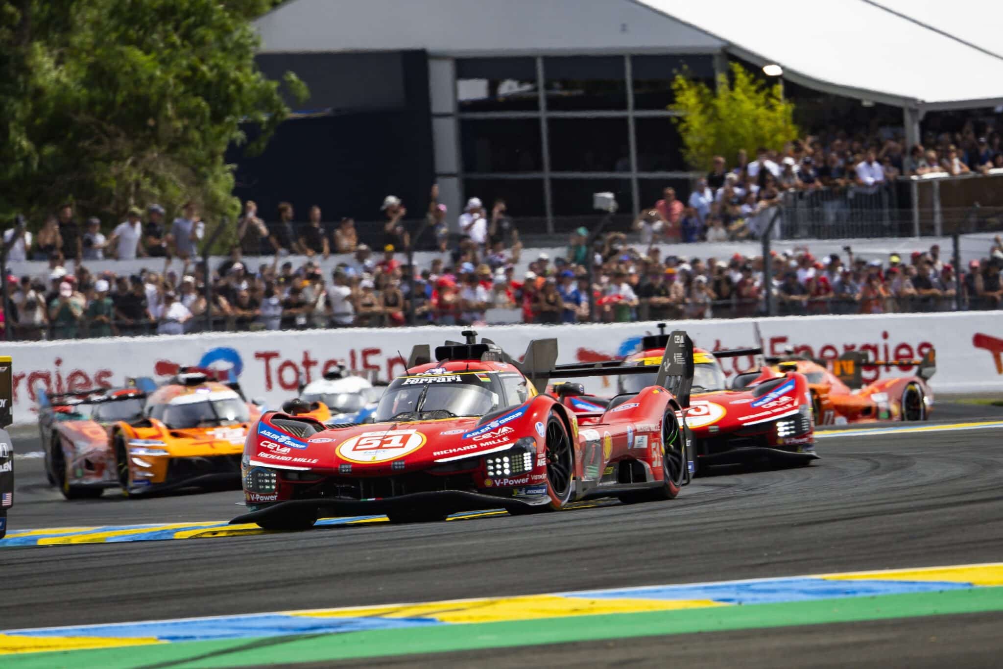 La Ferrari #51 in azione a Le Mans