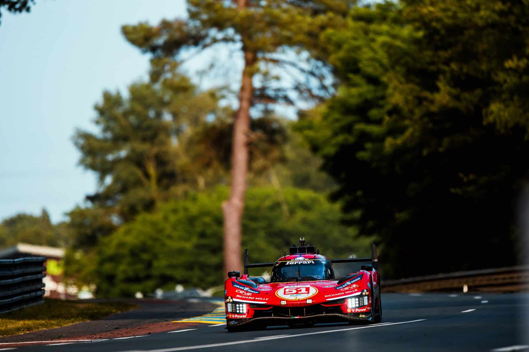 Ferrari #51 in azione a Le Mans