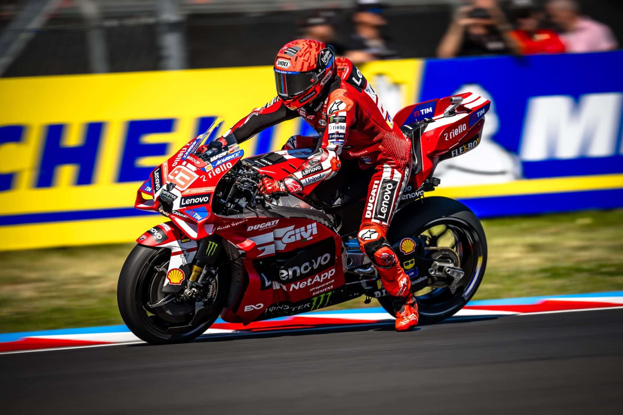 Marc Màrquez ha vinto la sua centesima gara nel Motomondiale in Ungheria (© Ducati Media House)