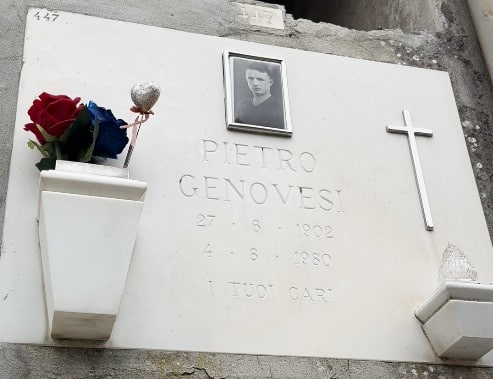 La tomba di Pietro Genovesi alla Certosa di Bologna