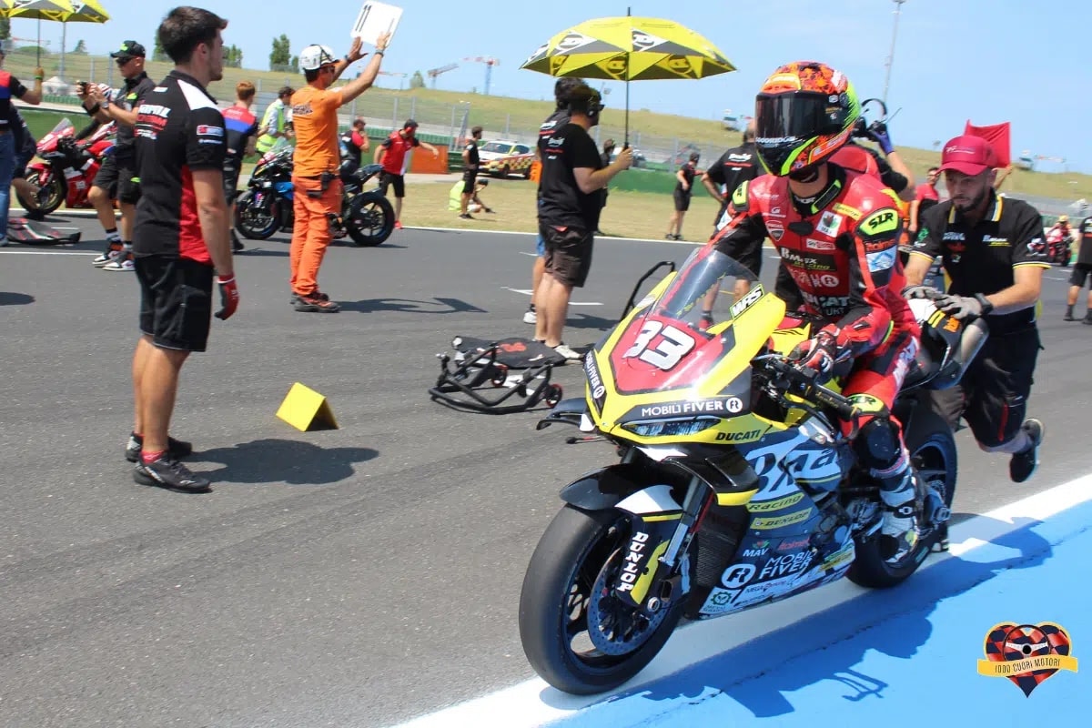 Lukas Tulovic, BMAX Racing Team, durante il CIV SBK a Misano (© Redazione 1000 Cuori)