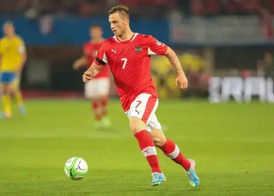 Un giovane Marko Arnautović con la maglia della nazionale austriaca (© depositphotos)