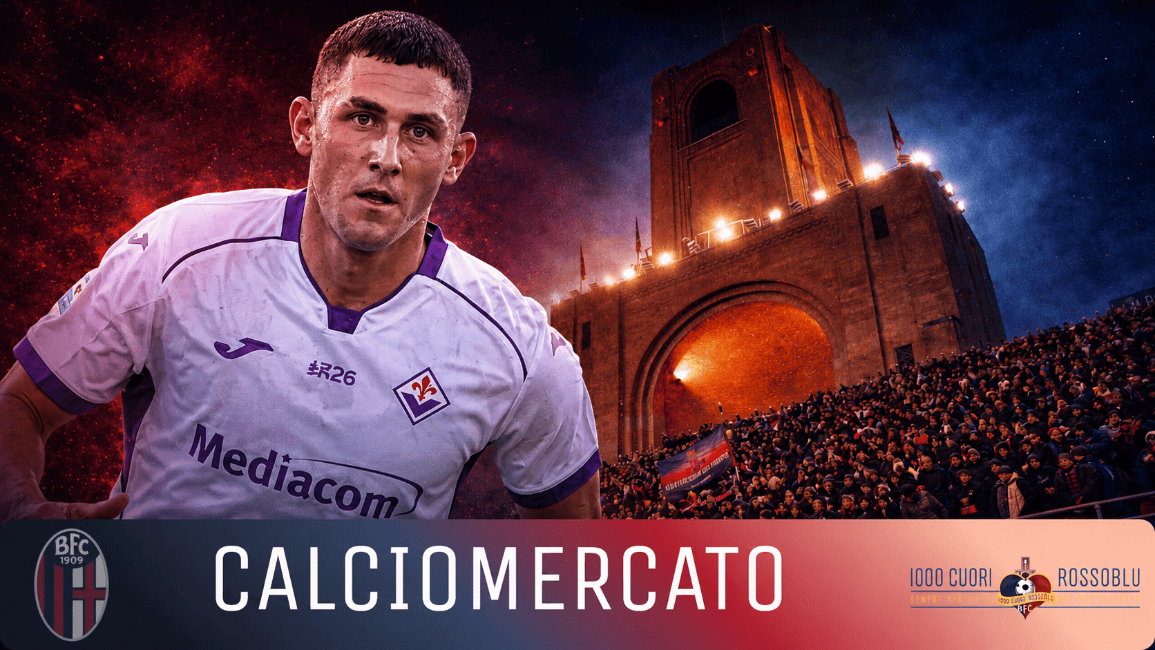 Roberto Piccoli, Calciomercato Bologna (© 1000 Cuori Rossoblù)