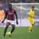 Musa Barrow in azione durante Bologna-Inter del 26/02/203