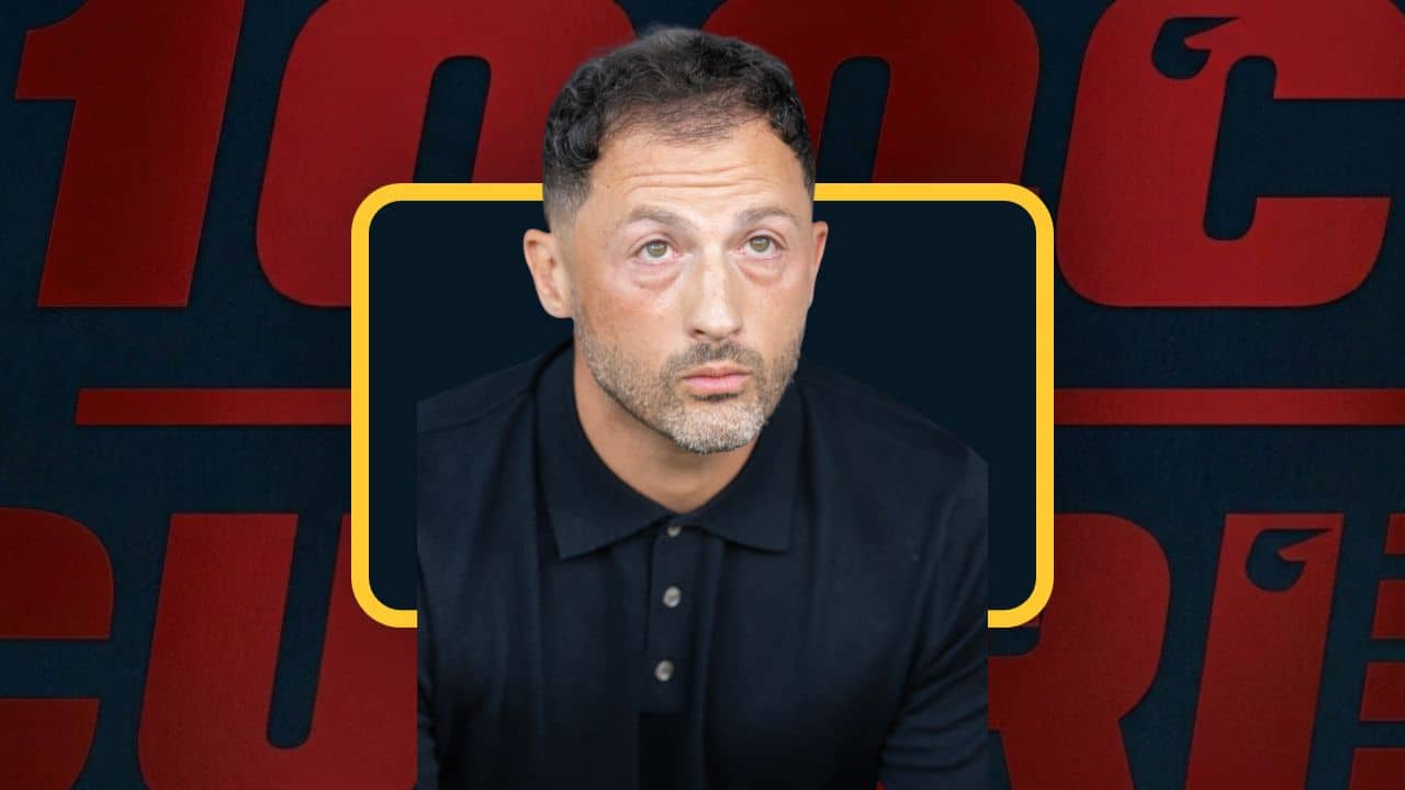 Domenico Tedesco (© Damiano Fiorentini x 1000 Cuori Rossoblu)