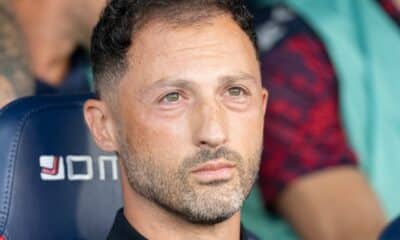 Tedesco in panchina per Bologna-Lazio (© Damiano Fiorentini x 1000 Cuori Rossoblu)