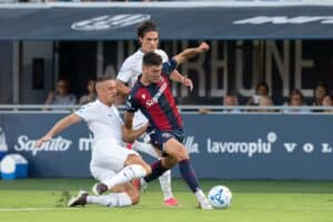 Cambiaghi durante Bologna-Lazio (© Damiano Fiorentini x 1000 Cuori Rossoblu)