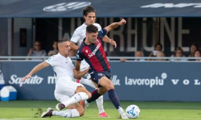 Cambiaghi durante Bologna-Lazio (© Damiano Fiorentini x 1000 Cuori Rossoblu)