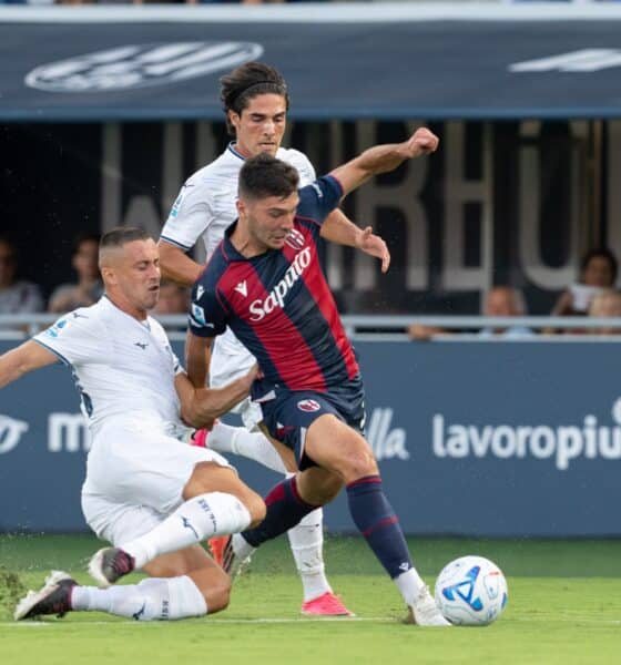 Cambiaghi durante Bologna-Lazio (© Damiano Fiorentini x 1000 Cuori Rossoblu)