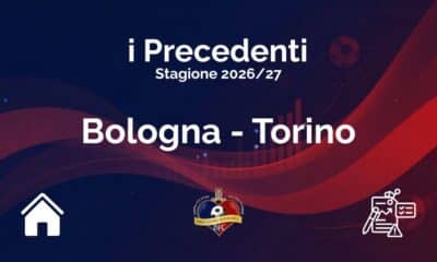 I precedenti di Bologna-Torino stagione 2026/27