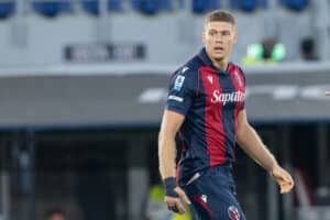 Artem Dovbyk in Bologna vs Lazio (@Damiano Fiorentini)