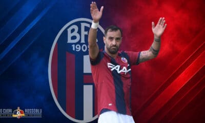 Domenico Maietta con la maglia del Bologna