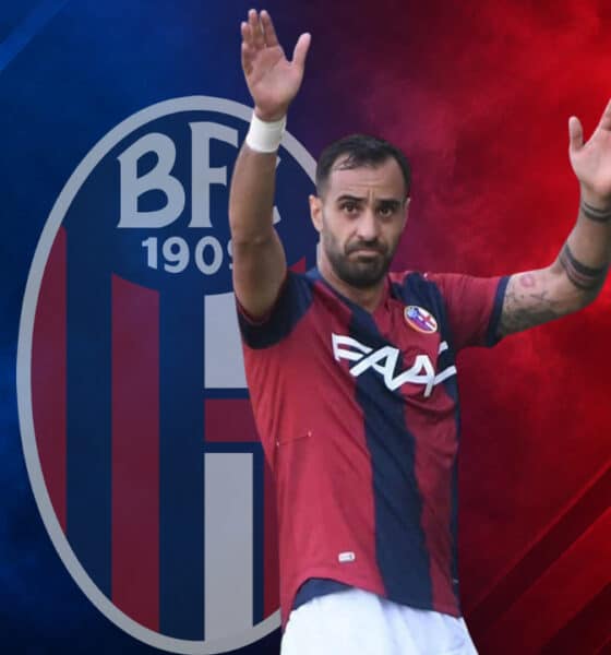Domenico Maietta con la maglia del Bologna