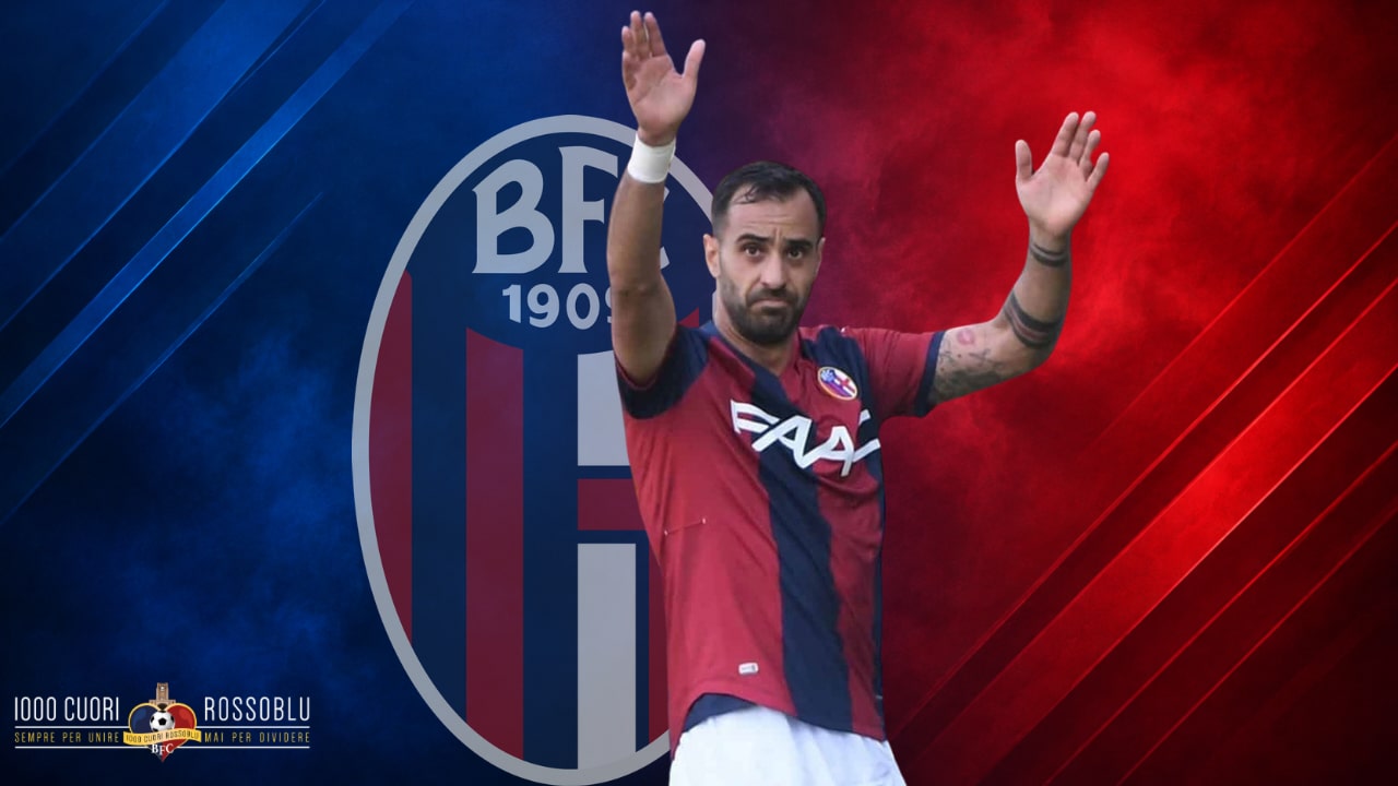 Domenico Maietta con la maglia del Bologna