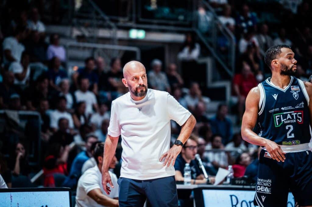 Demis Cavina in Fortitudo Flats Service Bologna - Ruvo di Puglia Basket (© Fortitudo Flats Service Bologna)