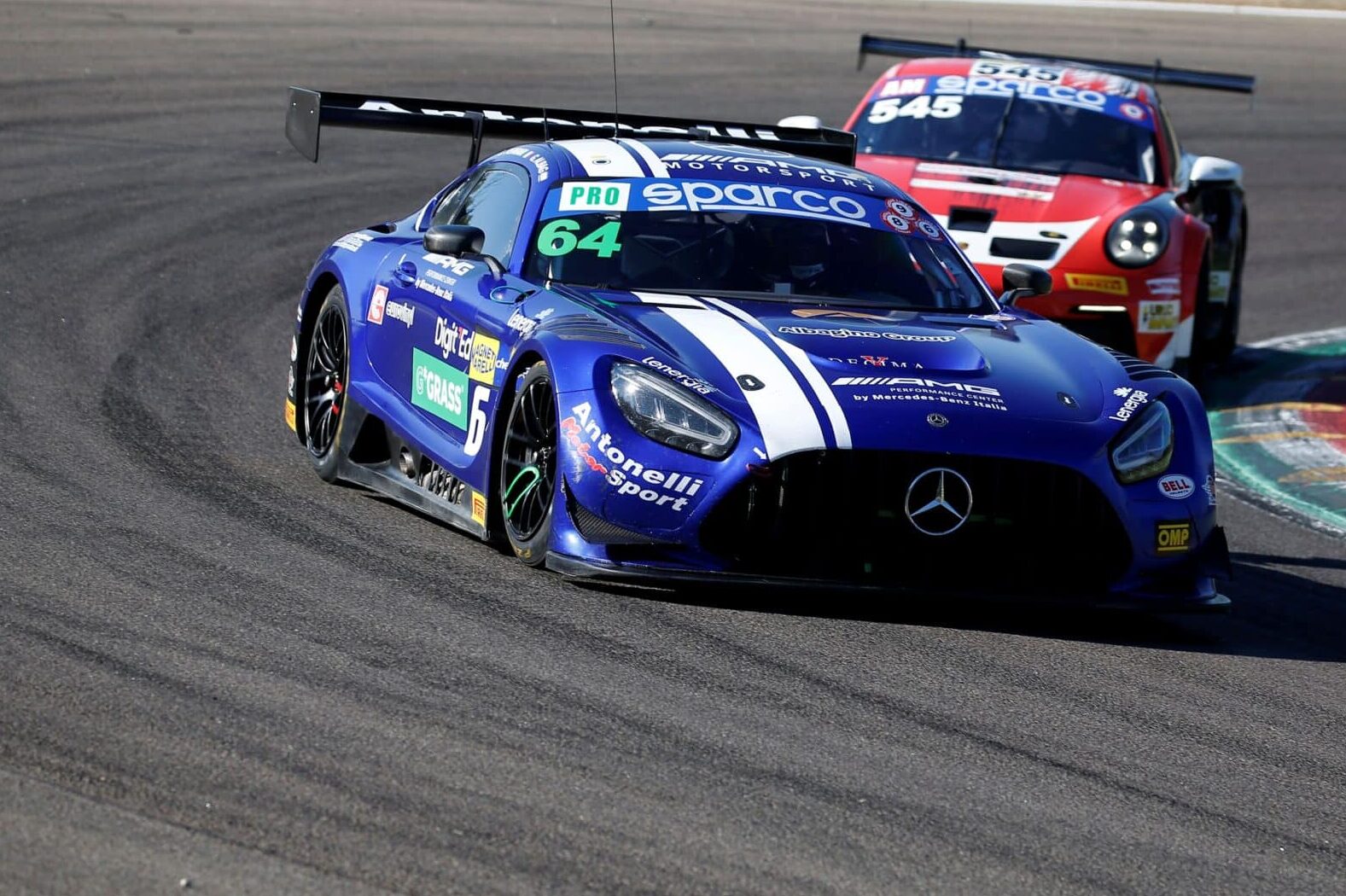 mercedes antonelli motorsport #64 gt italiano imola