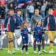 Casale, Skorupski, Ferguson e Pobega entra in campo per Bologna-Inter (© Damiano Fiorentini)