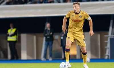 Lewis Ferguson in azione con la terza maglia del Bologna (© Damiano Fiorentini)