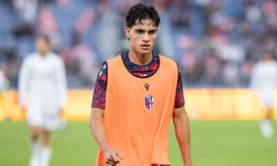 Marco Libra con la divisa da allenamento del Bologna (© Damiano Fiorentini)