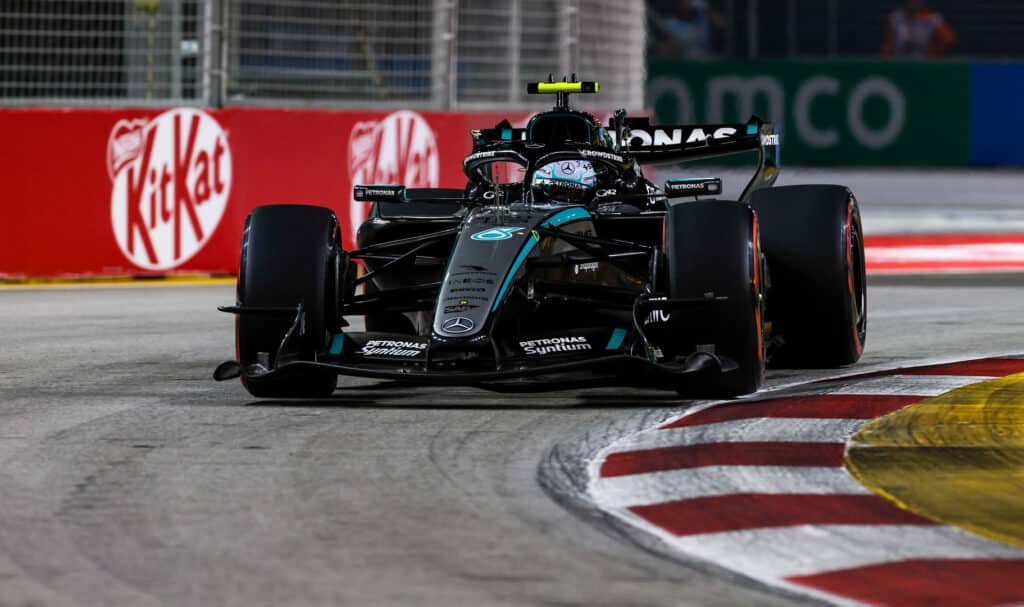 Kimi Antonelli a Singapore (© Mercedes Media Centre)