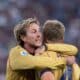 Pobega e Bernardeschi esultano assieme dopo il gol in Bologna-Inter (© Damiano Fiorentini)
