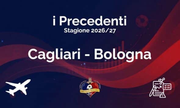 I precedenti di Cagliari-Bologna: sardi in vantaggio, ma le ultime due sono vittorie felsinee